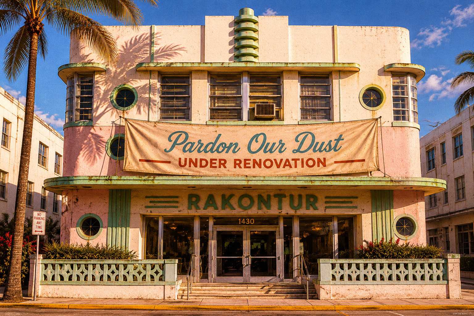 Rakontur — Miami Beach Art Deco facade